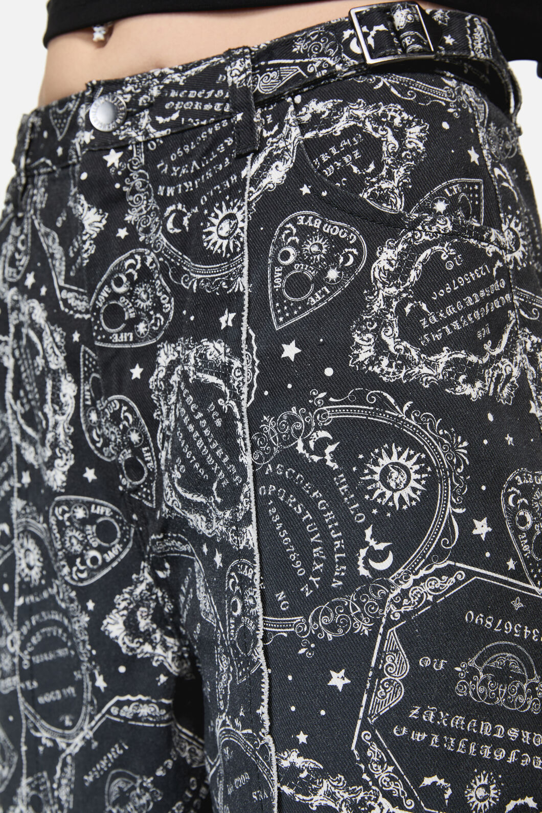 Dangerfield - Séance Print Goth Relaxed Jean - black