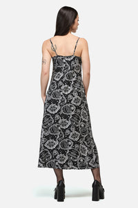 Dangerfield - Séance Goth Strap Midi Dress - black