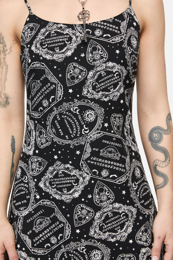 Dangerfield - Séance Goth Strap Midi Dress - black