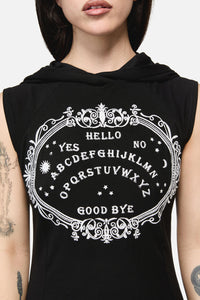 Dangerfield - Séance Hooded Goth Maxi Dress - black