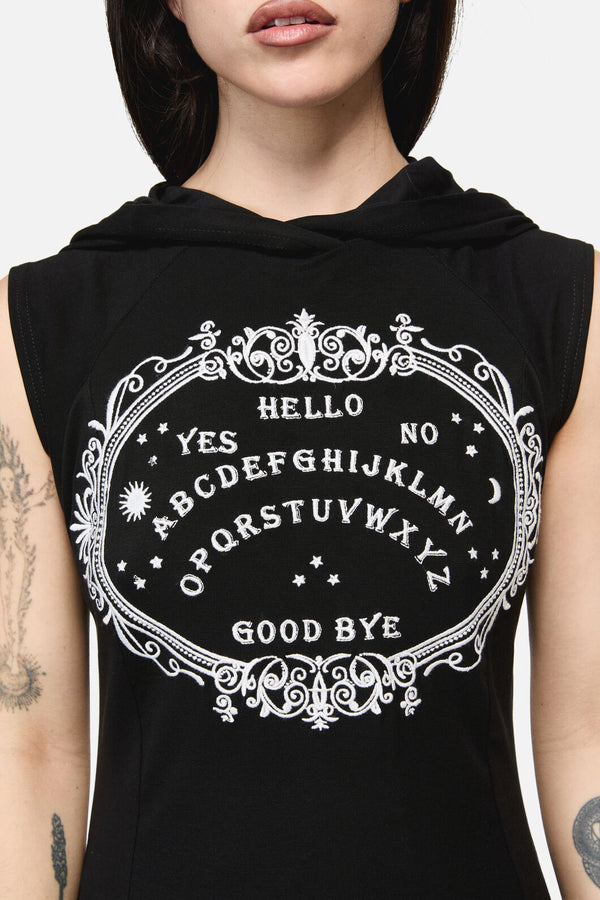 Dangerfield - Séance Hooded Goth Maxi Dress - black