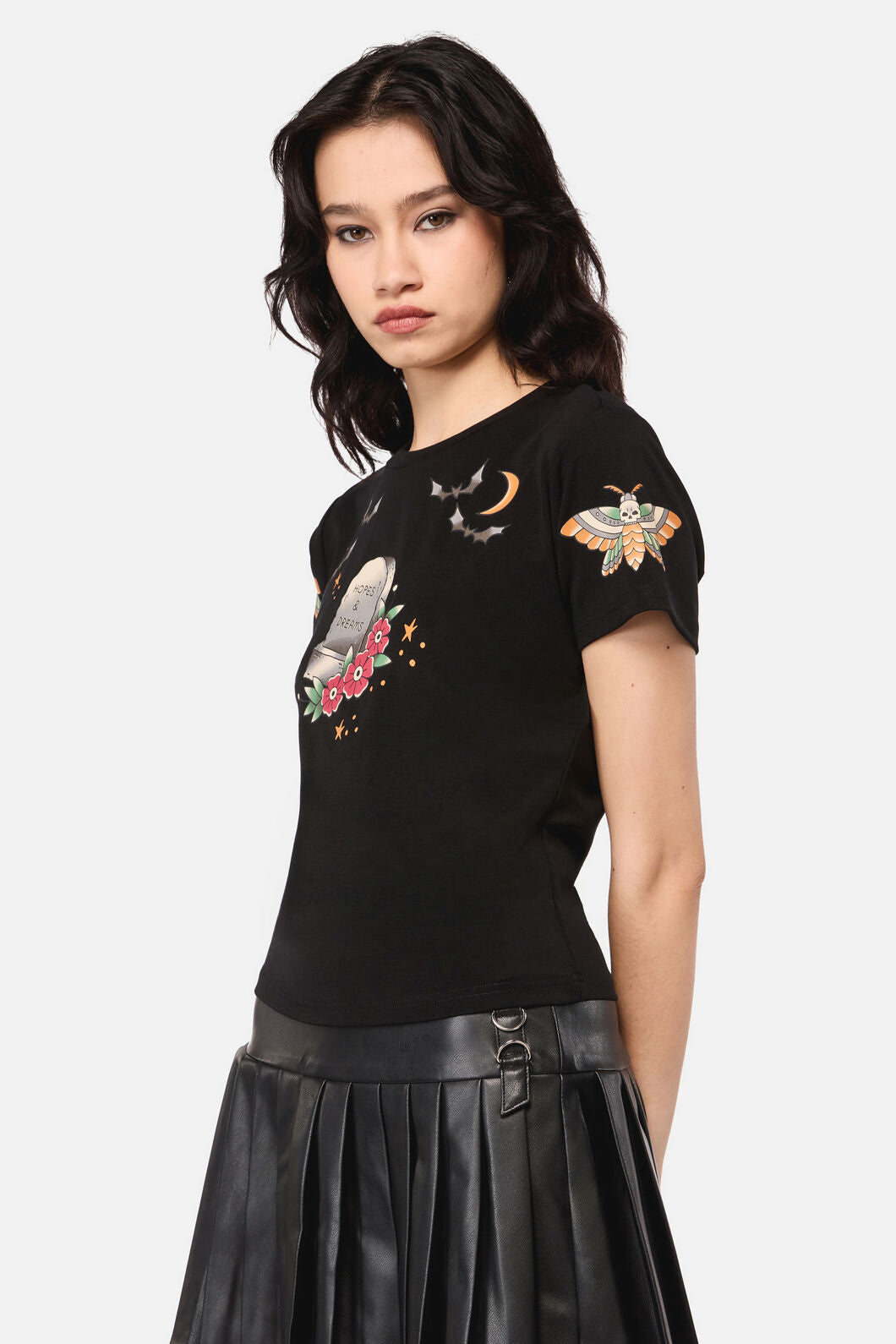 Dangerfield - AllHallowsEveTattooFittedTShir - black