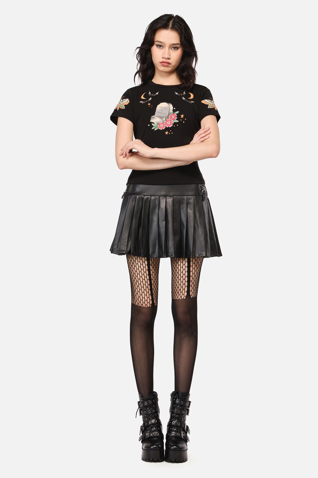 Dangerfield - AllHallowsEveTattooFittedTShir - black