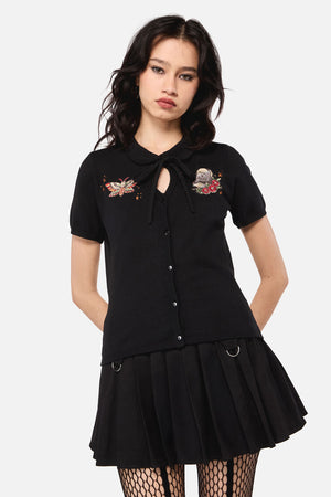 Dangerfield - All HallowsEveTattooPlCardigan - black