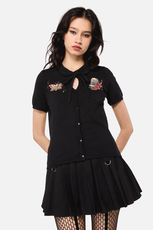 Dangerfield - All HallowsEveTattooPlCardigan - black