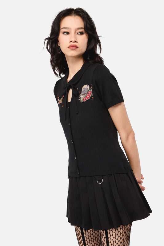 Dangerfield - All HallowsEveTattooPlCardigan - black