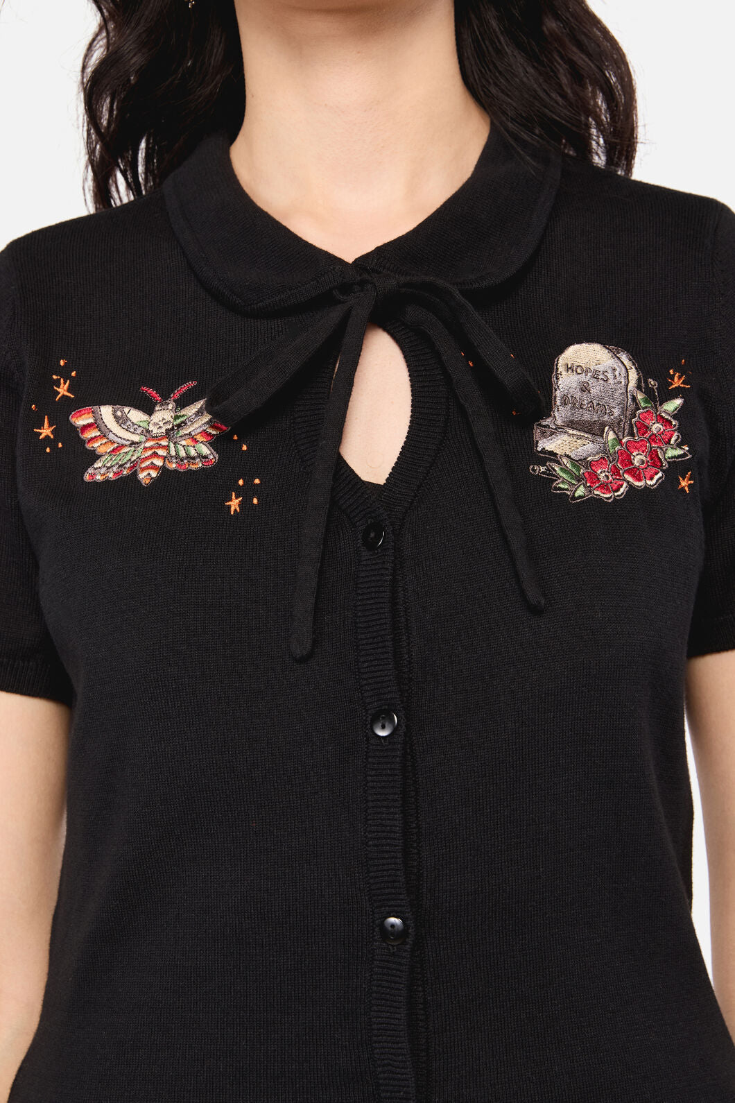 Dangerfield - All HallowsEveTattooPlCardigan - black