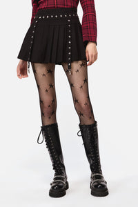Dangerfield - Barb Stud Trim Skort - black