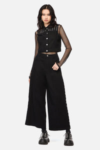Dangerfield - Barb Stud Trim Jean - black