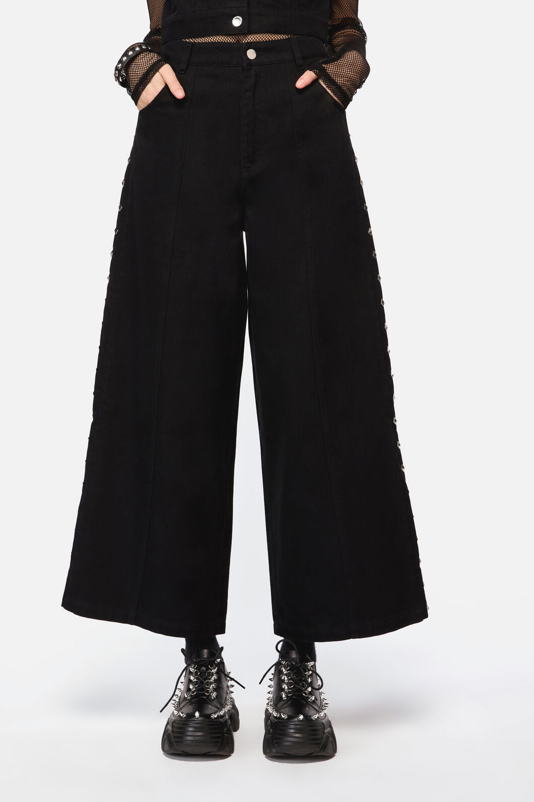 Dangerfield - Barb Stud Trim Jean - black