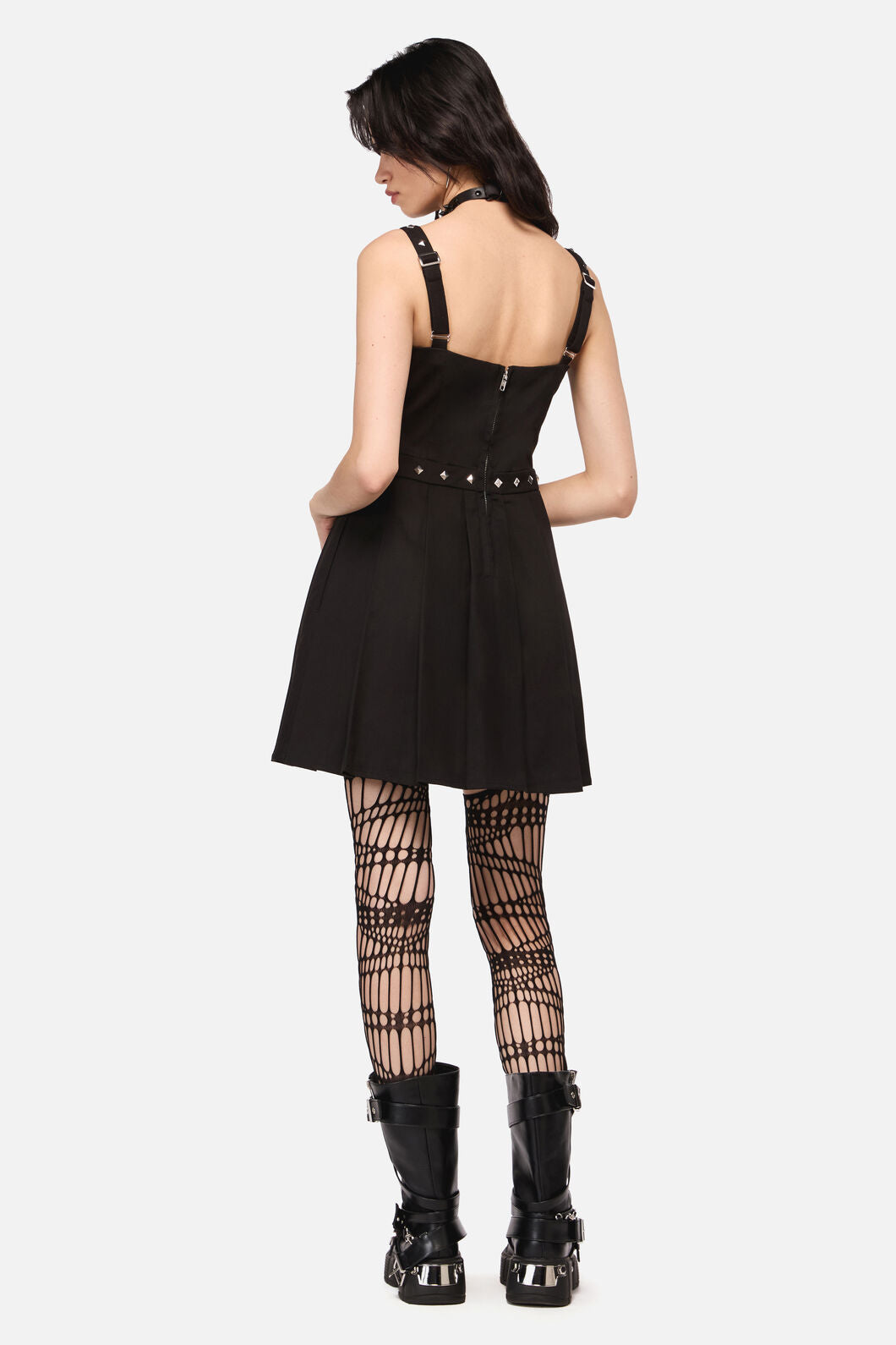 Dangerfield - Barb Stud Trim Dress - black