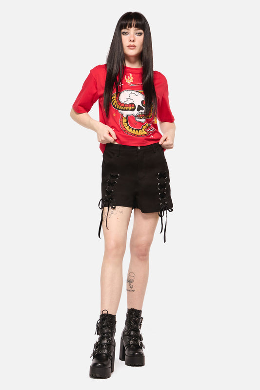Dangerfield - All Tied Up Punk Short - black