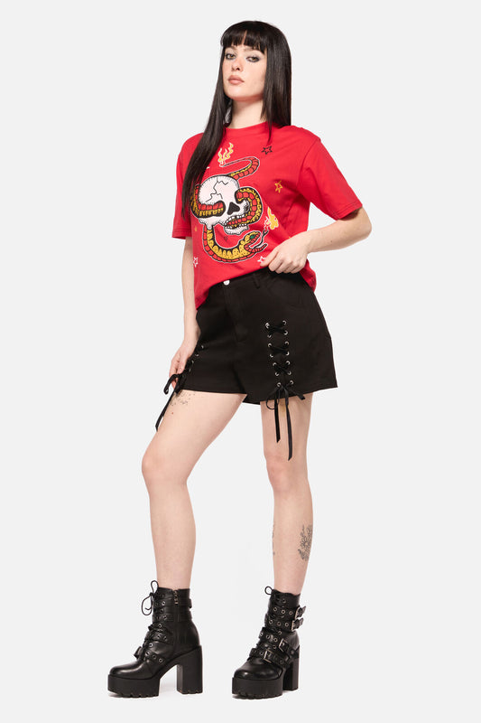Dangerfield - All Tied Up Punk Short - black
