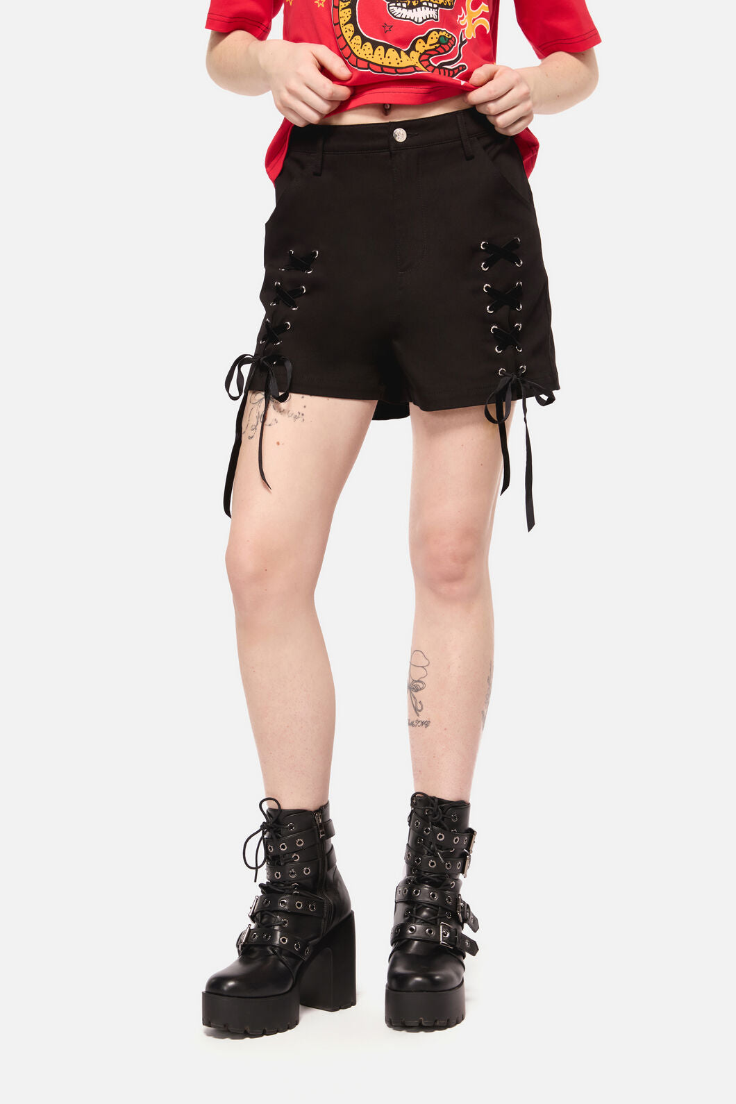 Dangerfield - All Tied Up Punk Short - black