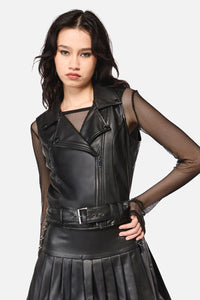 Dangerfield - Hallows D-Ring PU Vest - black