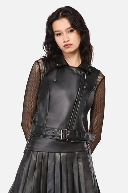 Dangerfield - Hallows D-Ring PU Vest - black