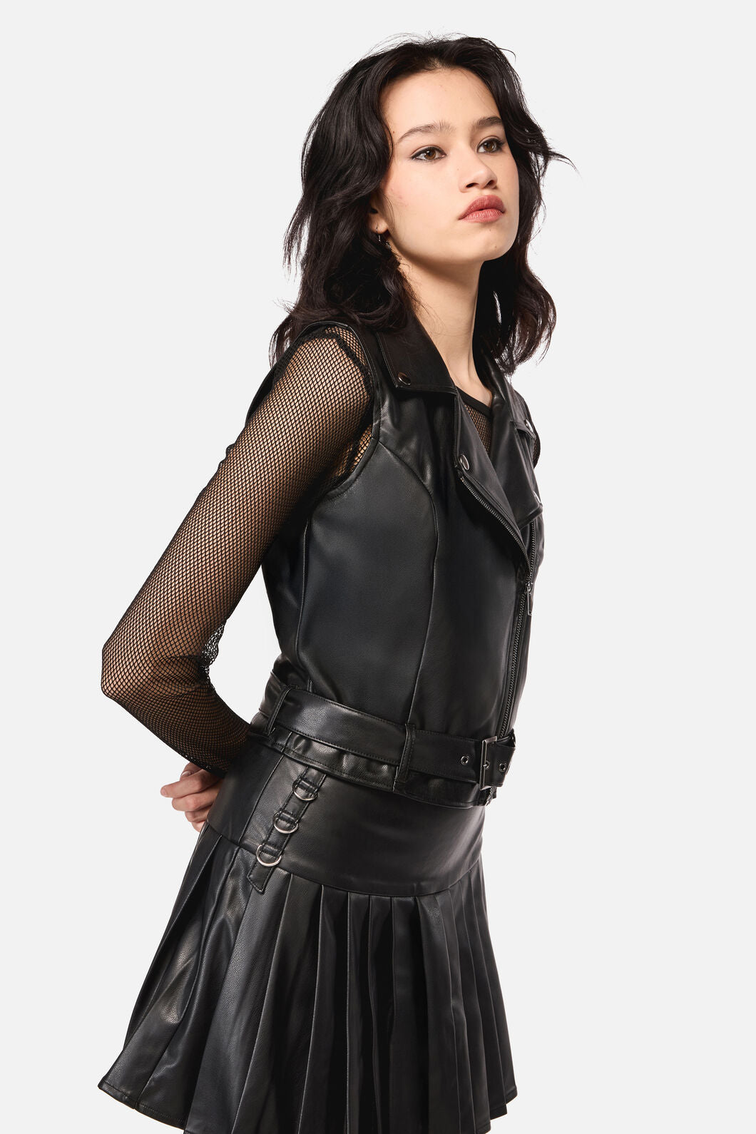 Dangerfield - Hallows D-Ring PU Vest - black