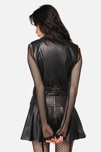 Dangerfield - Hallows D-Ring PU Vest - black