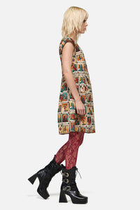 Dangerfield - Tarot Print Goth Dress - multi