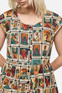 Dangerfield - Tarot Print Goth Dress - multi