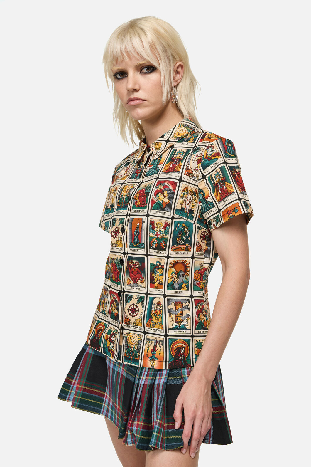 Dangerfield - Tarot Print Goth Blouse - multi