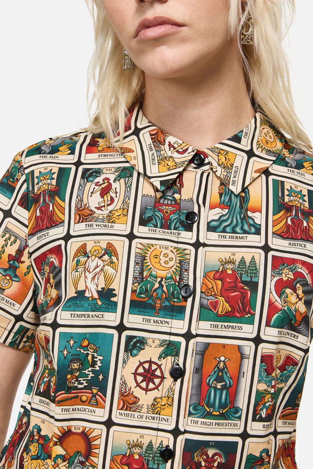 Dangerfield - Tarot Print Goth Blouse - multi