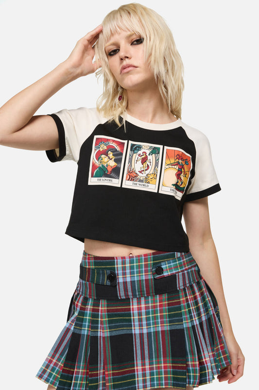 Dangerfield - Tarot Card Raglan Tee - black