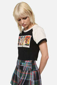 Dangerfield - Tarot Card Raglan Tee - black