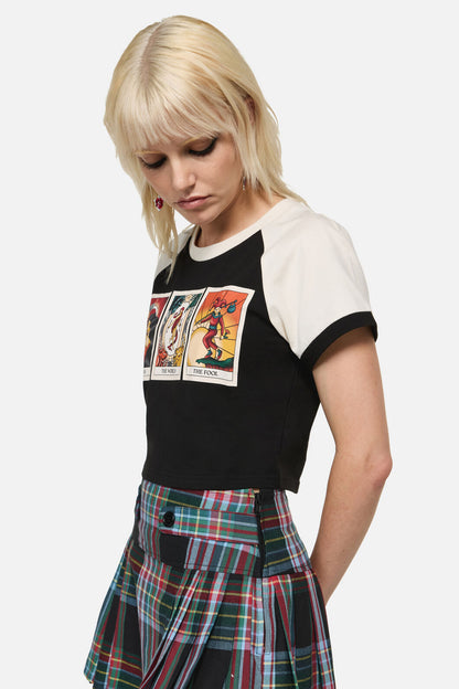 Dangerfield - Tarot Card Raglan Tee - black