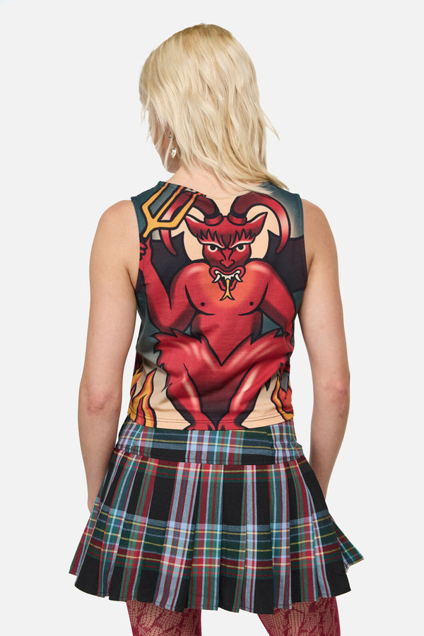 Dangerfield - Lucifer High Neck Goth TankTop - multi