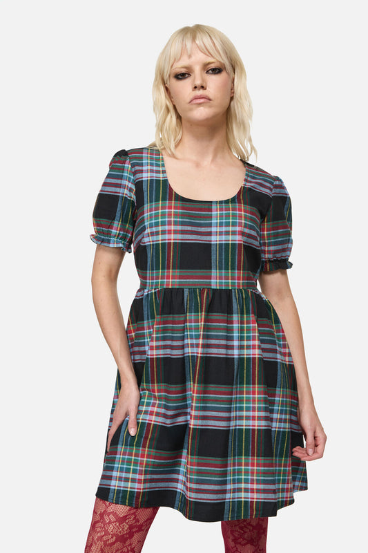 Dangerfield - Hermit Goth Tartan Mini Dress - multi