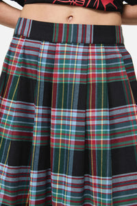 Dangerfield - Hermit Goth Tartan Midi Skirt - multi