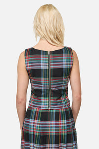 Dangerfield - Hermit Goth Tartan Corset Top - multi