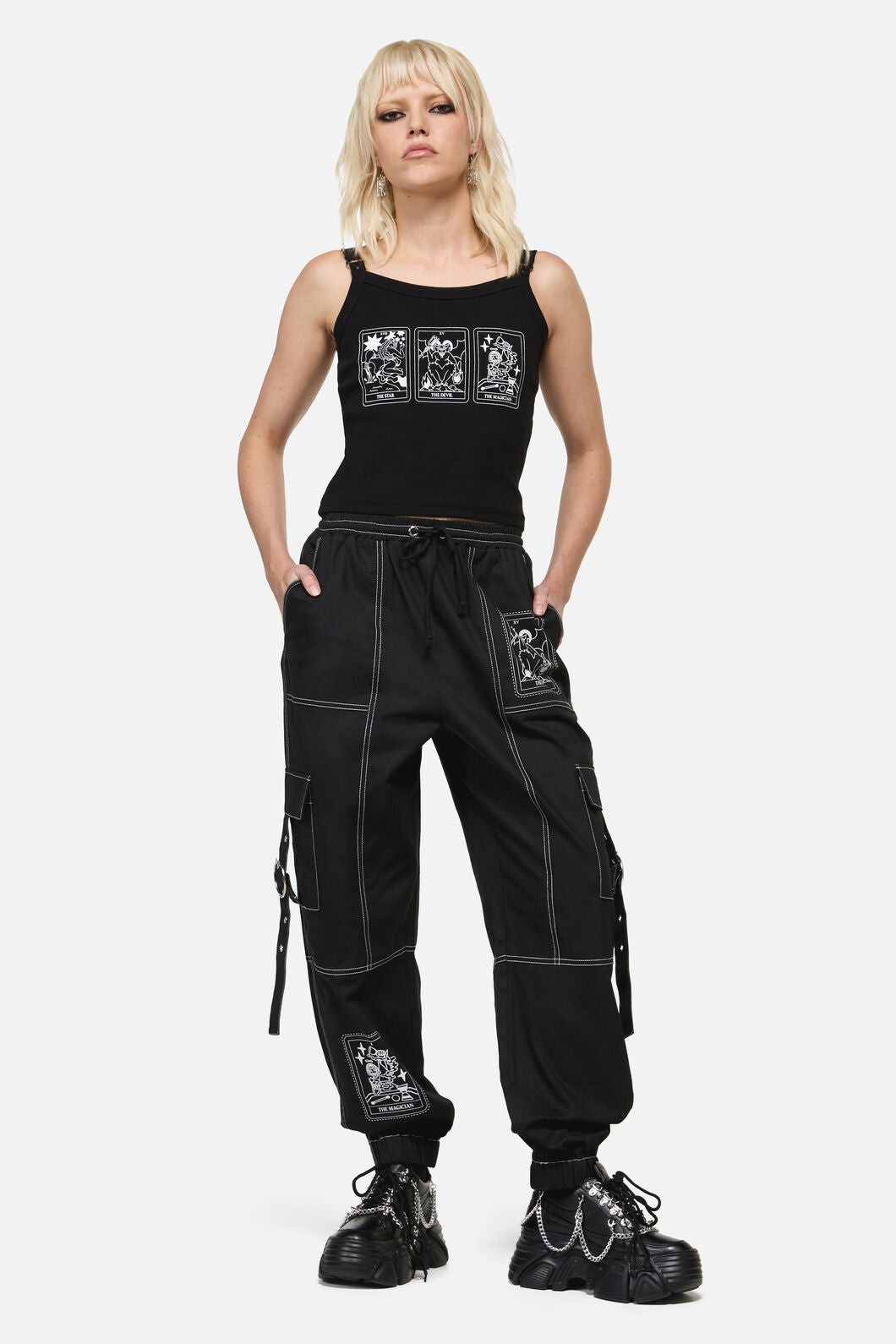 Dangerfield - Tarot Spread Goth Tank Top - black