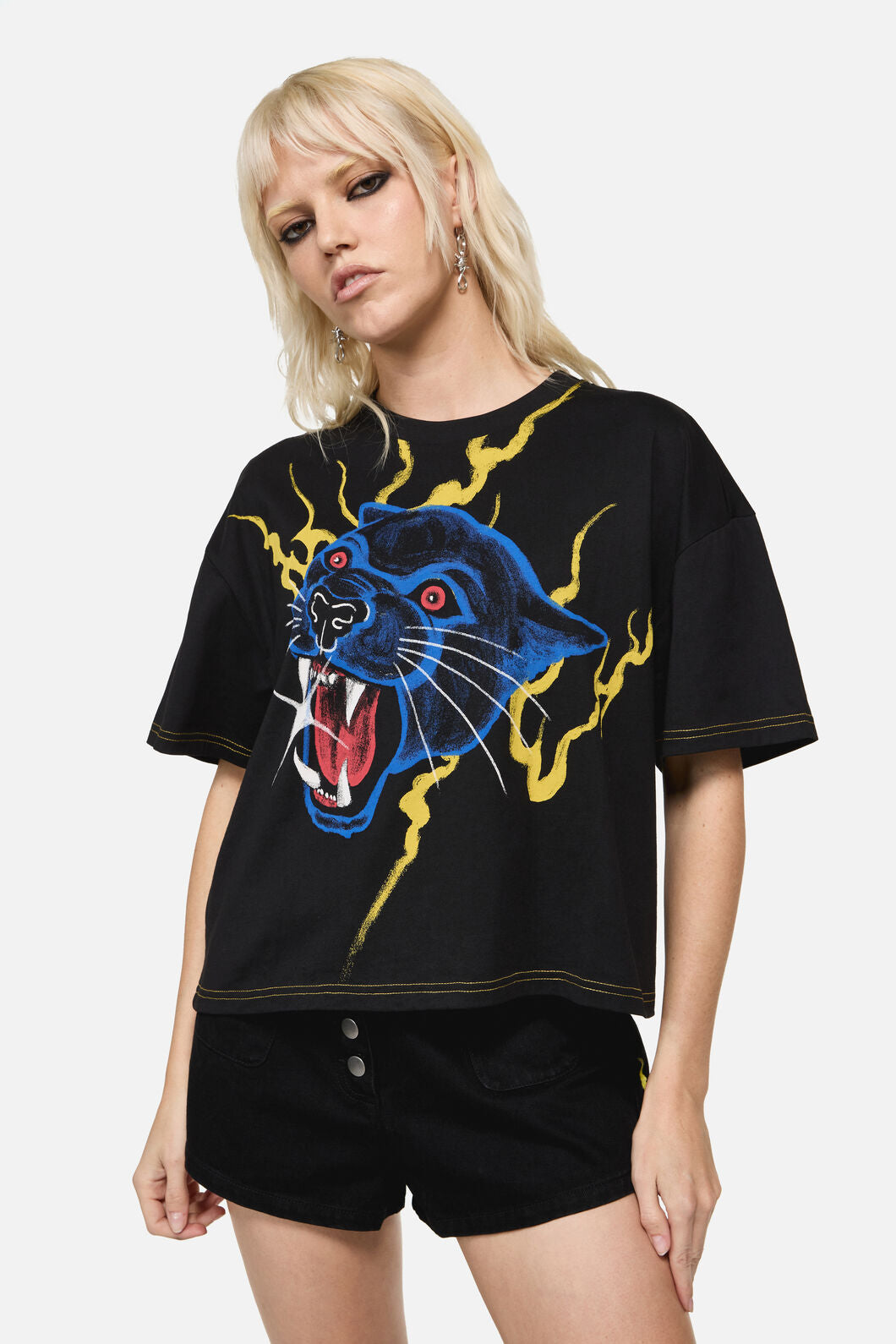 Dangerfield - Rawr Oversized Punk Tee - black