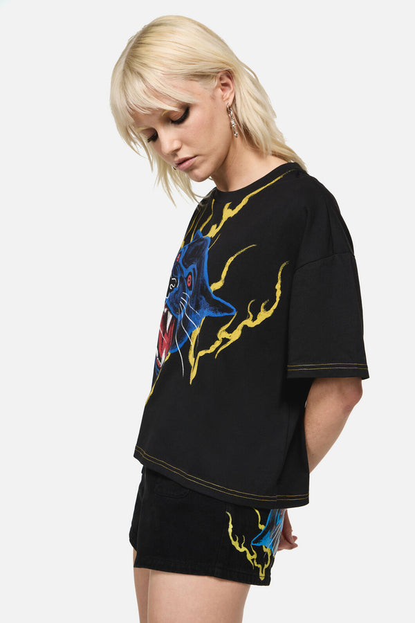 Dangerfield - Rawr Oversized Punk Tee - black