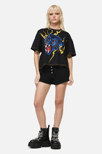 Dangerfield - Rawr Oversized Punk Tee - black