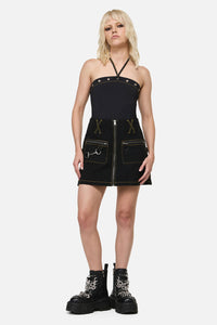 Dangerfield - Electric Punk Trim Skort - black