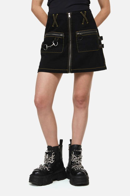 Dangerfield - Electric Punk Trim Skort - black