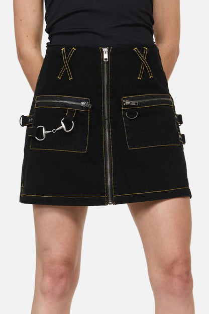 Dangerfield - Electric Punk Trim Skort - black