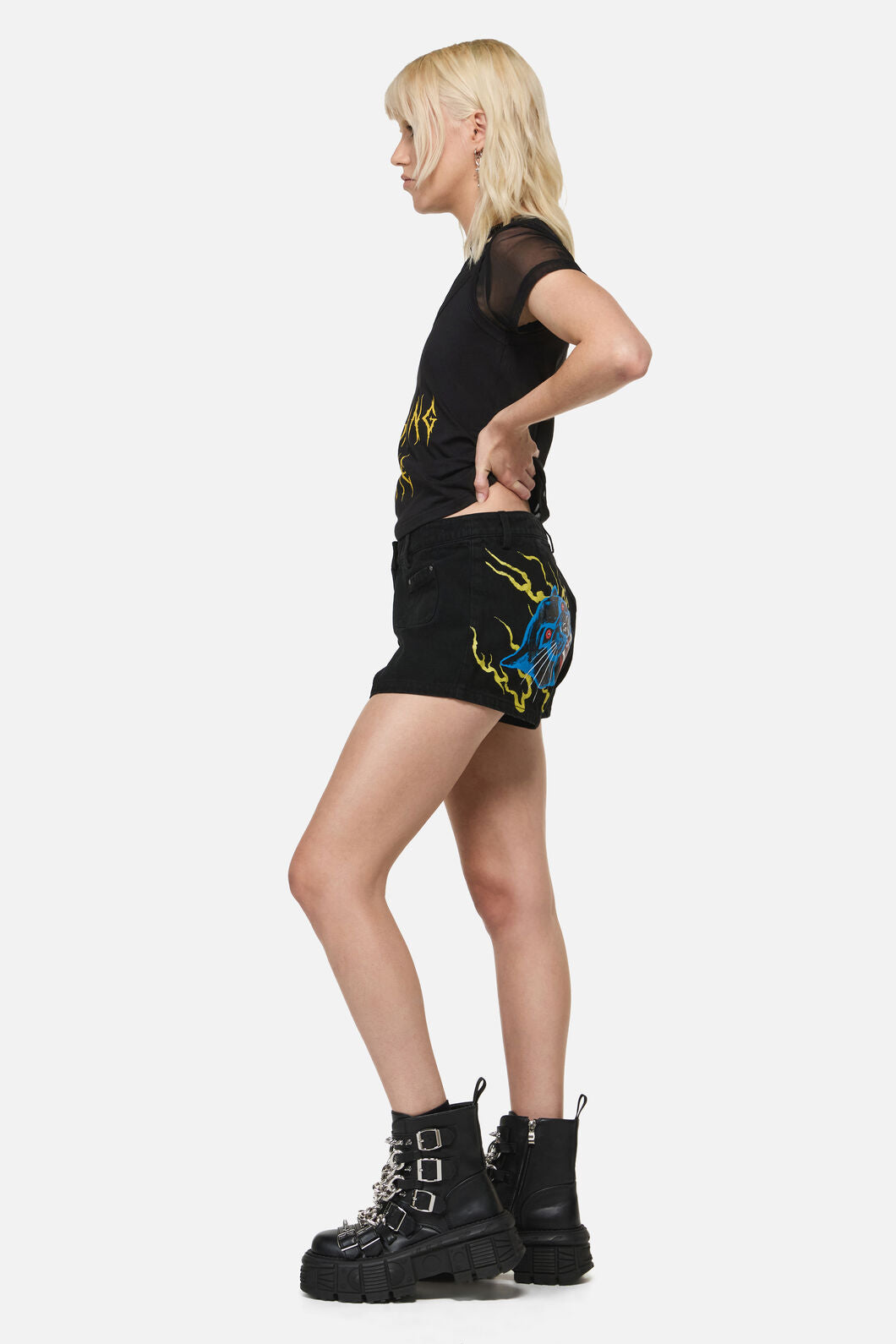 Dangerfield - Rawr Punk Booty Short - black