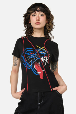 Dangerfield - Rawr Punk Stitch Tee - black