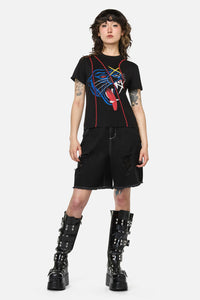 Dangerfield - Rawr Punk Stitch Tee - black