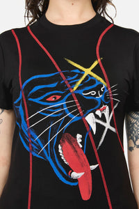 Dangerfield - Rawr Punk Stitch Tee - black
