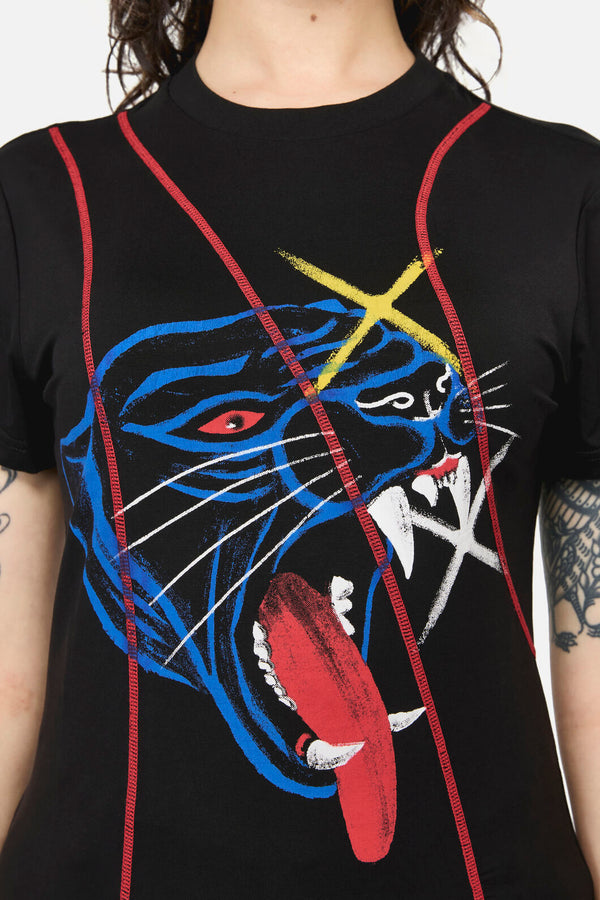 Dangerfield - Rawr Punk Stitch Tee - black