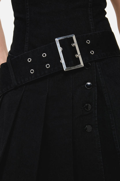 Dangerfield - Flamin Punk Belt Dress - black