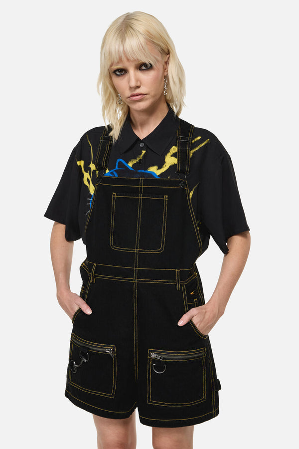 Dangerfield - Electric Punk Trim Overall - black