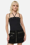 Dangerfield - Biter Punk Eyelet Tank Top - black