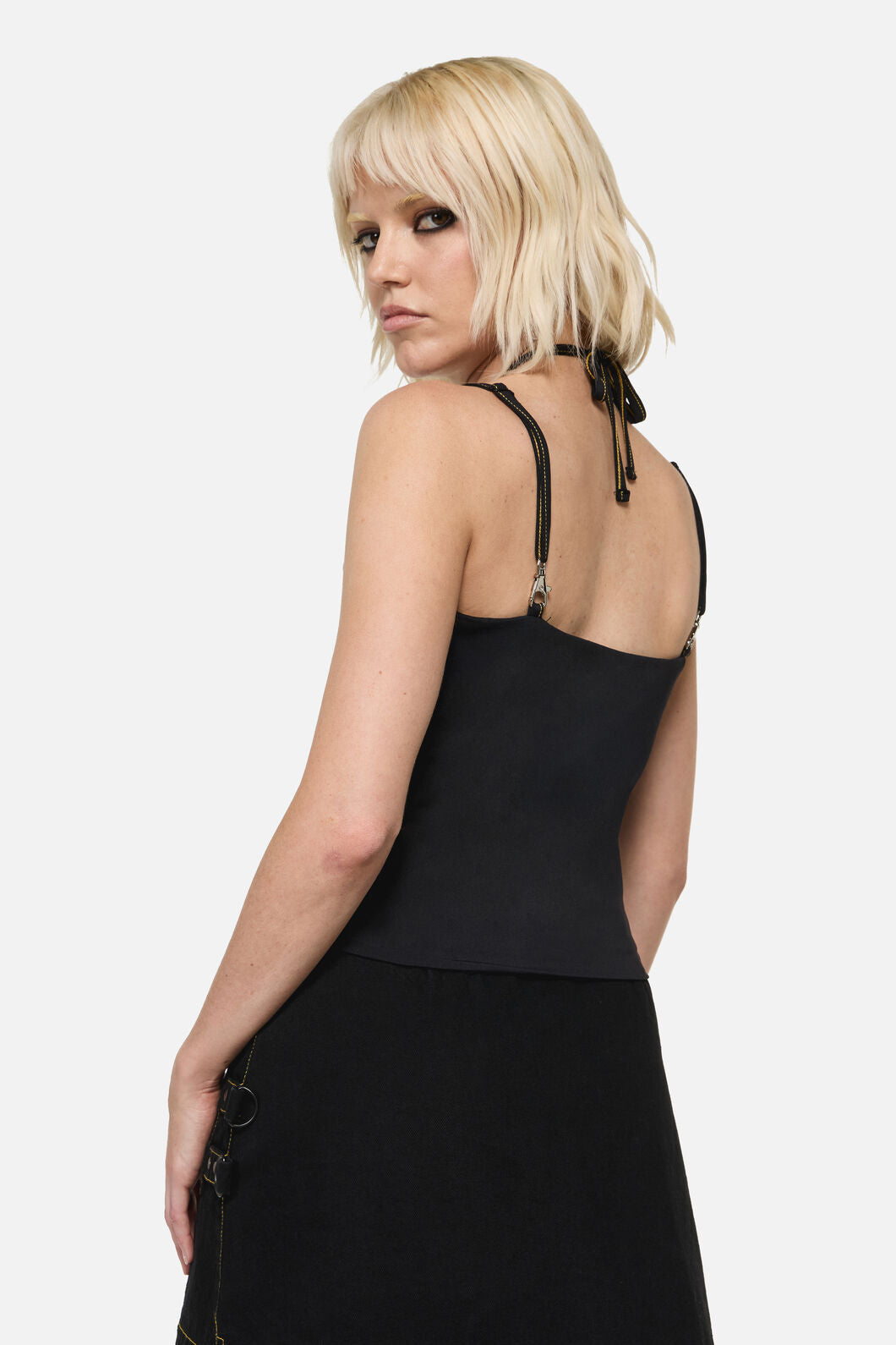 Dangerfield - Biter Punk Eyelet Tank Top - black