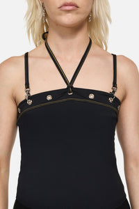 Dangerfield - Biter Punk Eyelet Tank Top - black